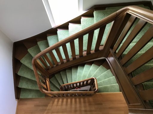 Verlegter Treppenläufer in einem Altbau in Bonn